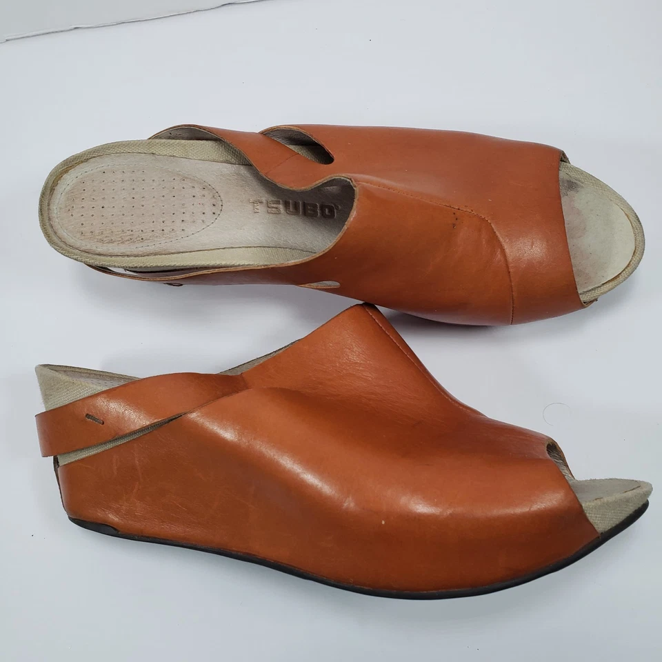Tsubo Shoes Slip On Wedge Size 9 Tan Cognac - Image 4 of 4