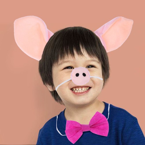 4 Pezzi/set Maiale Quattro Pezzi Fasce Animali Accessori Costume Halloween - Foto 8 di 11