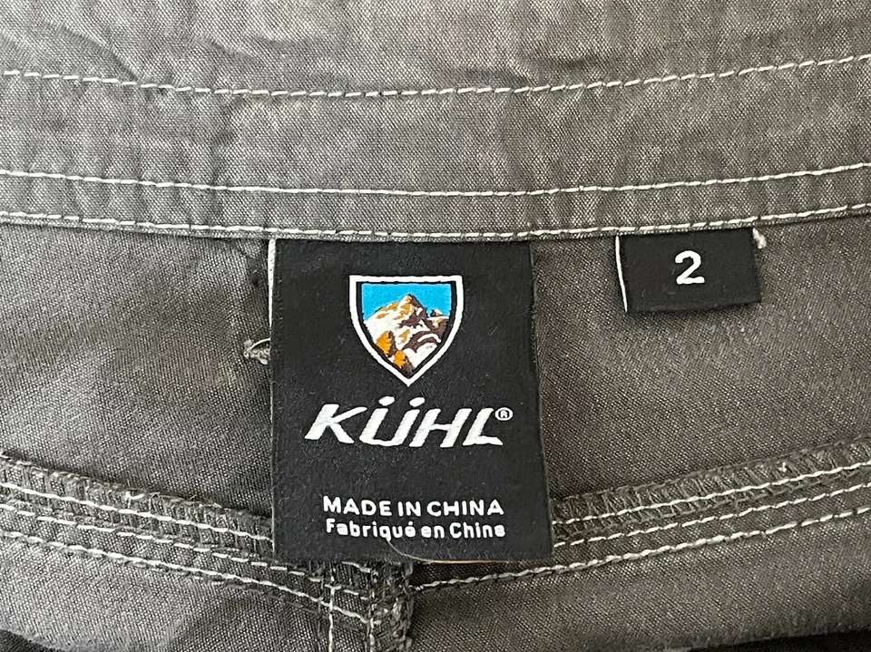 Pantalones Cortos Kuhl Cargo Mujer 2 Gris 10" Senderismo Aire Libre DEFECTUOSOS Foto 3 de 4
