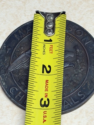 1942 Mathieson Chemical Vintage Brandenburg Kentucky Münze Briefbeschwerer Medaille - Bild 13 von 13