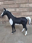 Marx Horse Johnny West Custom Thunderbolt Paint Black And White Best of the West