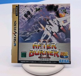 After Burner II 2 Sega Saturn SS JP w/ Obi Spine Card Case Manual NTSC-J Tested