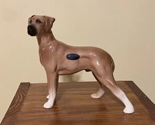 Vintage (50’s/60’s) Coopercraft England Porcelain Great Dane 8.5”Lx7.5”H