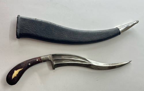 Schöner antiker KHANJAR Dolch Damast WOOTZ von 1911 selten Vintage Sammlerstück - Bild 1 von 19