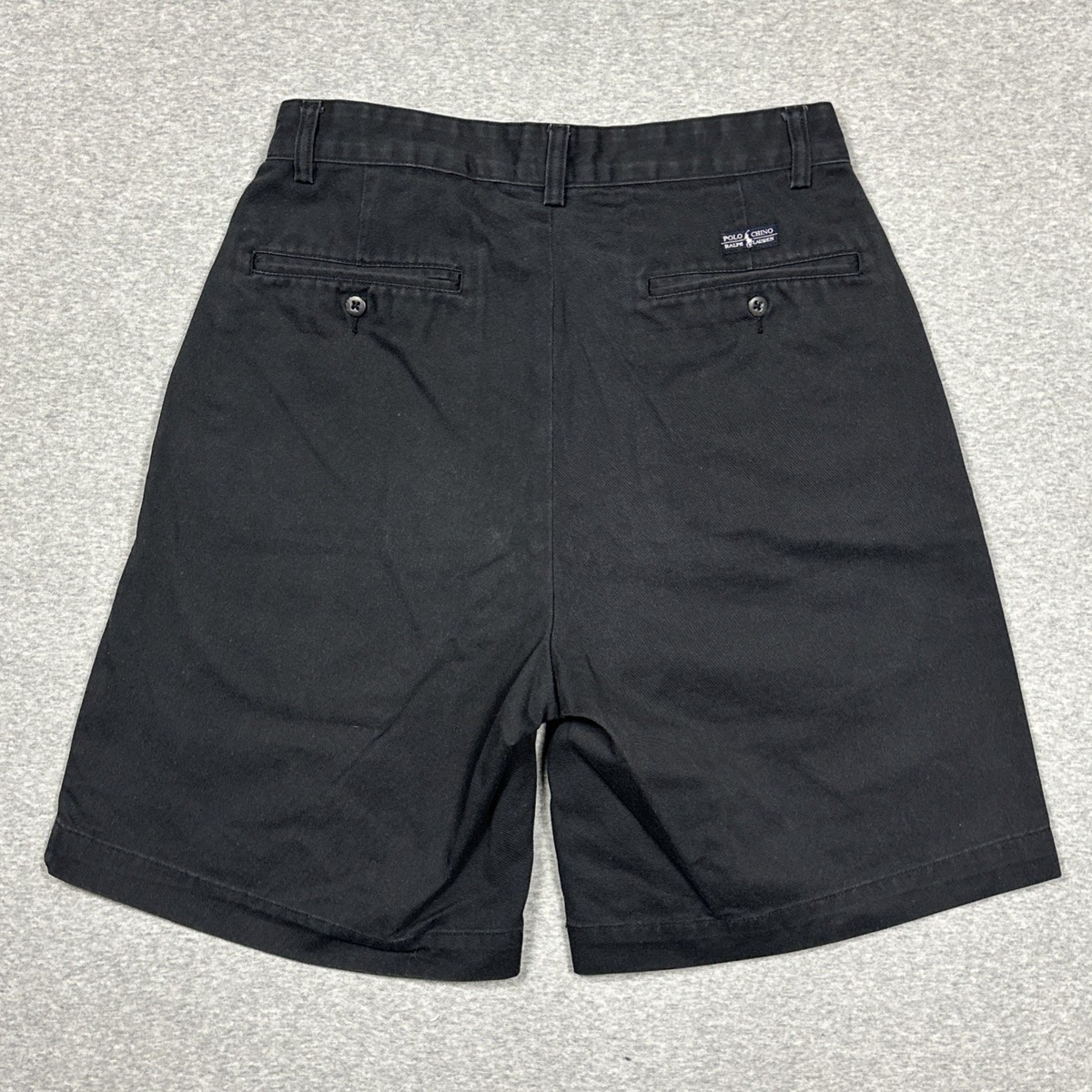 Vintage Polo Ralph Lauren Shorts Mens Size 30 Tyler Black