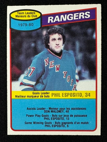 Phil Esposito 1980-81 O-Pee-Chee #149 TL Unmarked