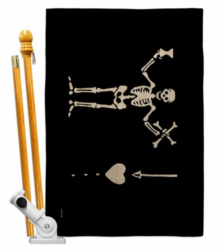 Bartholomew Roberts Original Burlap Garden Flag Coastal Pirate Yard House Banner - Picture 6 of 19