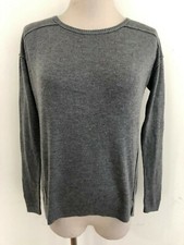 Ann Taylor LOFT Petites Crewneck Sweater Gray w/External Seams Size XXSP