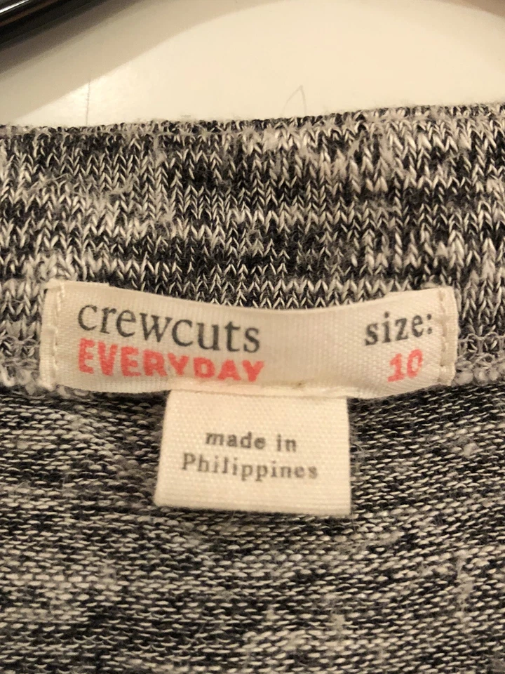 Crewcuts 女孩柔软粘纤混纺日常套衫毛衣,尺寸 10 二手状况完好 — 第 3/4 张图片