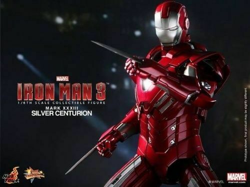 silver iron man toy