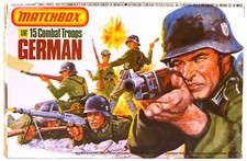 1983 Original Matchbox  P-6001 WWII German Infantry - 15 54mm figures - mib