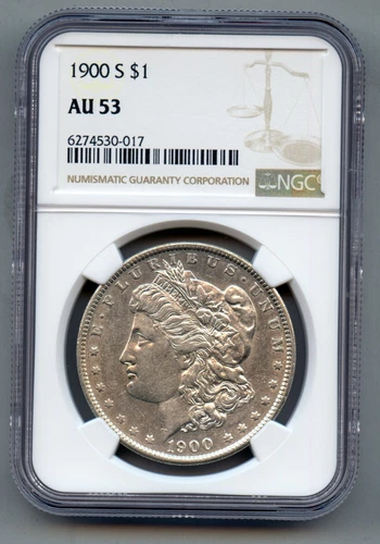 1900 S Morgan Silver Dollar NGC AU 53