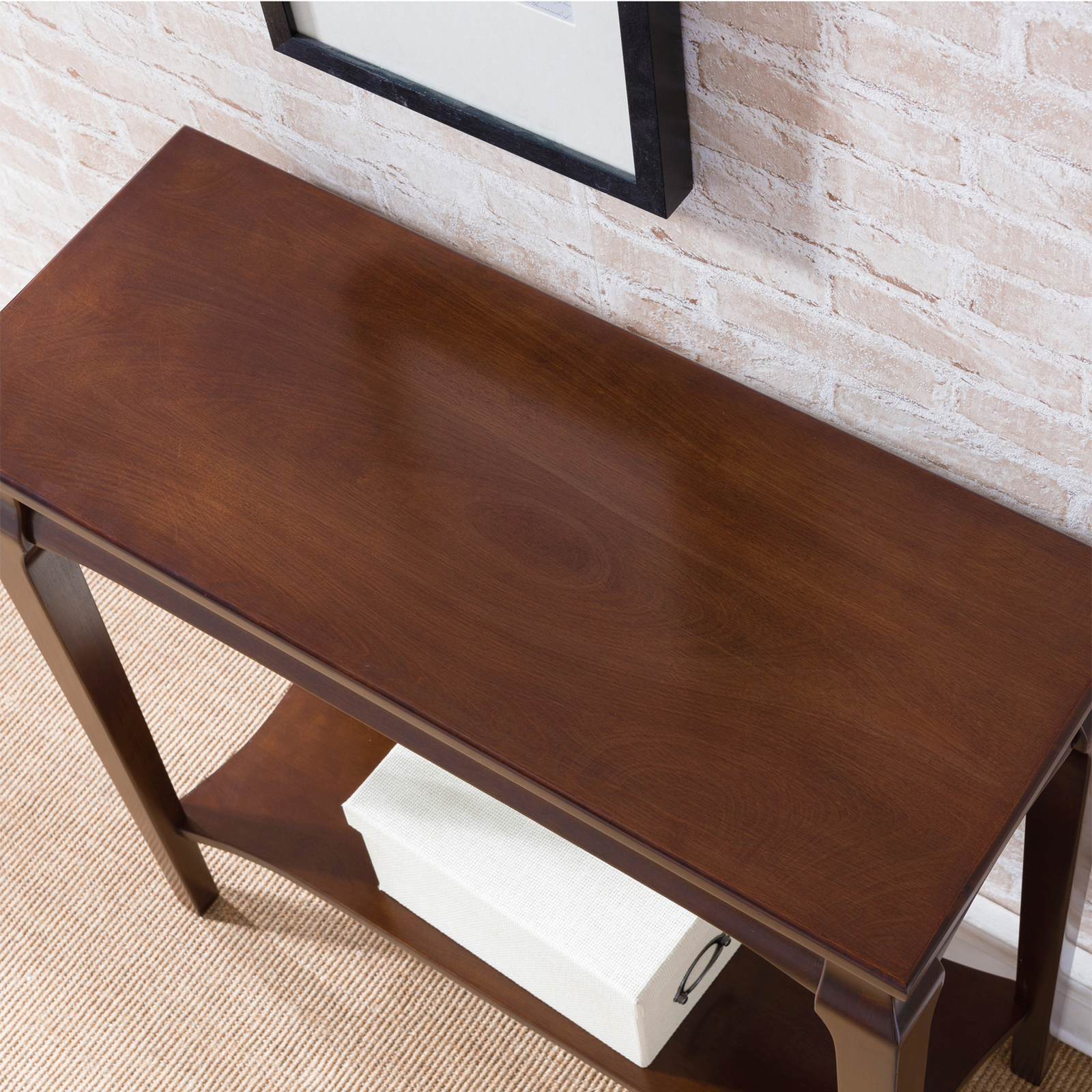 Leick Home Stratus Hall Stand in Heartwood Cherry