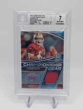 STEVE YOUNG 49ERS 2022 PANINI SPECTRA CHAMPIONSHIP GEAR 52/60 Neon BLUE BGS 7