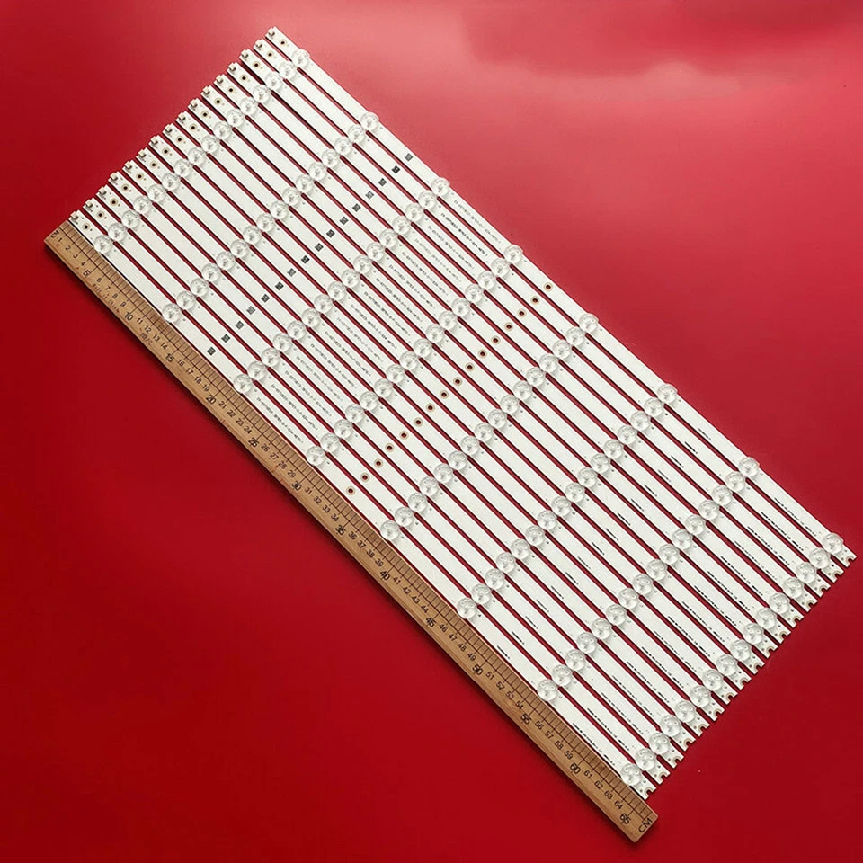 Tiras de retroiluminación LED para TV 65" LB65018 E65X-C2 LWJASDAR MT65W-861C3 D65-D2 Foto 2 de 4