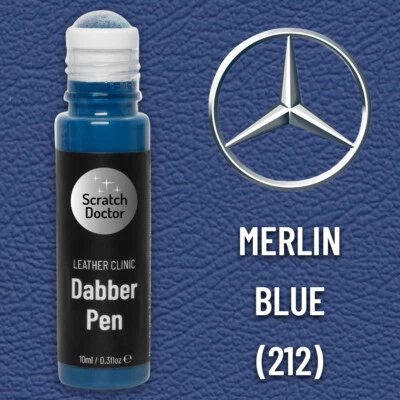 THE SCRATCH DOCTOR Pluma Reparación Cuero para MERCEDES MERLIN BLUE 212 Reparación Arañazos, Rasguños y Marcas
