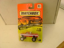 1994 MATCHBOX SUPERFAST #65 RED & WHITE 4X4 FORD F-150 PICKUP NEW ON CARD