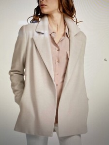 cream boyfriend coat