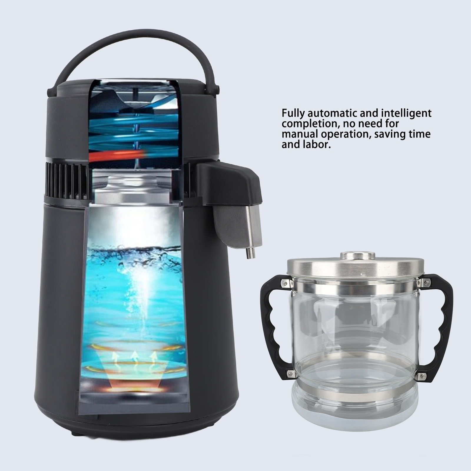 HG 6L Glass Jar For Home Dental Beauty Water Distiller Replacement