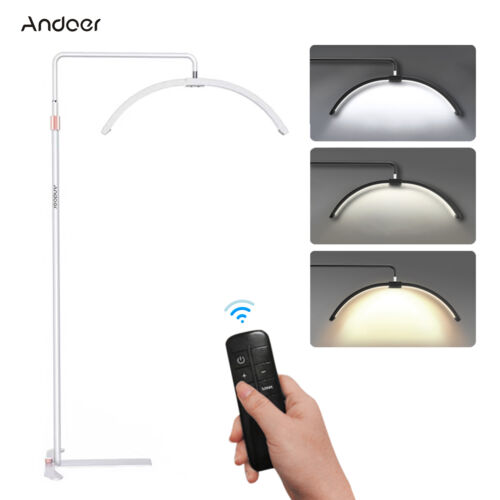 Andoer Half-Moon Floor Fill Lamp LED Flash Light Tattoo Beauty Salon Live G7Q2 - Picture 2 of 13