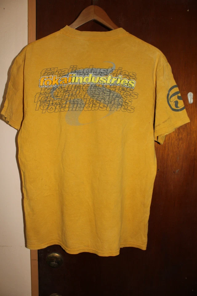 Fokai Industries 男式黄色衬衫关岛瓜汉,尺寸 M — 第 2/4 张图片