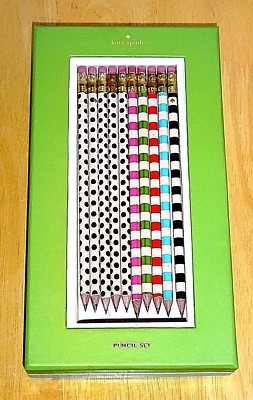 Kate Spade New York ~ ORIGINAL ~ ''DOT THE I'S'' 10 BLEISTIFT SET IN GESCHENKBOX ~ NEU