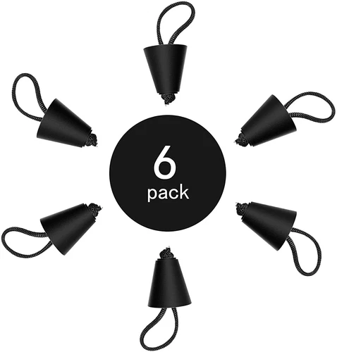 6packs Kayak Scupper Plugs Universal Kayak Plugs Kayak Drain Plugs with Lanyard