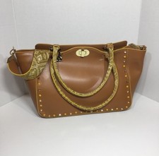 Women’s Vittoria Napoli Nevia Tan Italian Leather Hand Bag