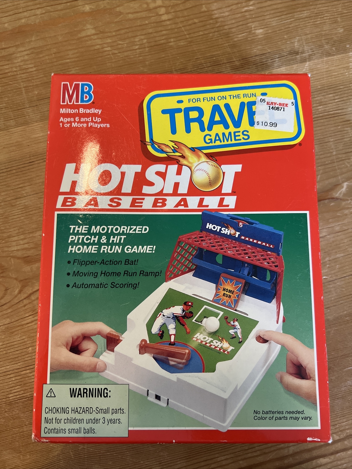 1992 Hot Shot Baseball Travel Game Milton Bradley Complete