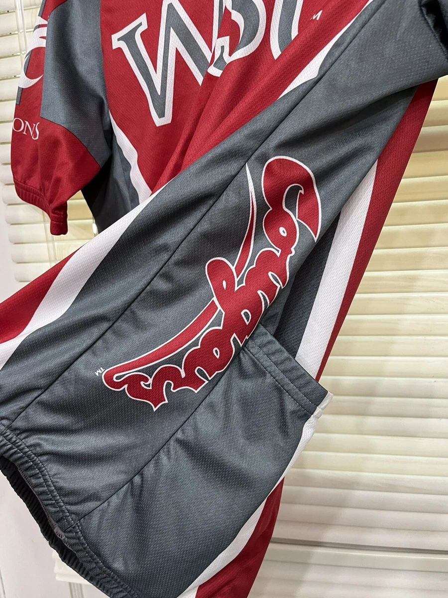 Adrenaline WSU Washington Cougars 3 4 Zip Road Cycling Jersey