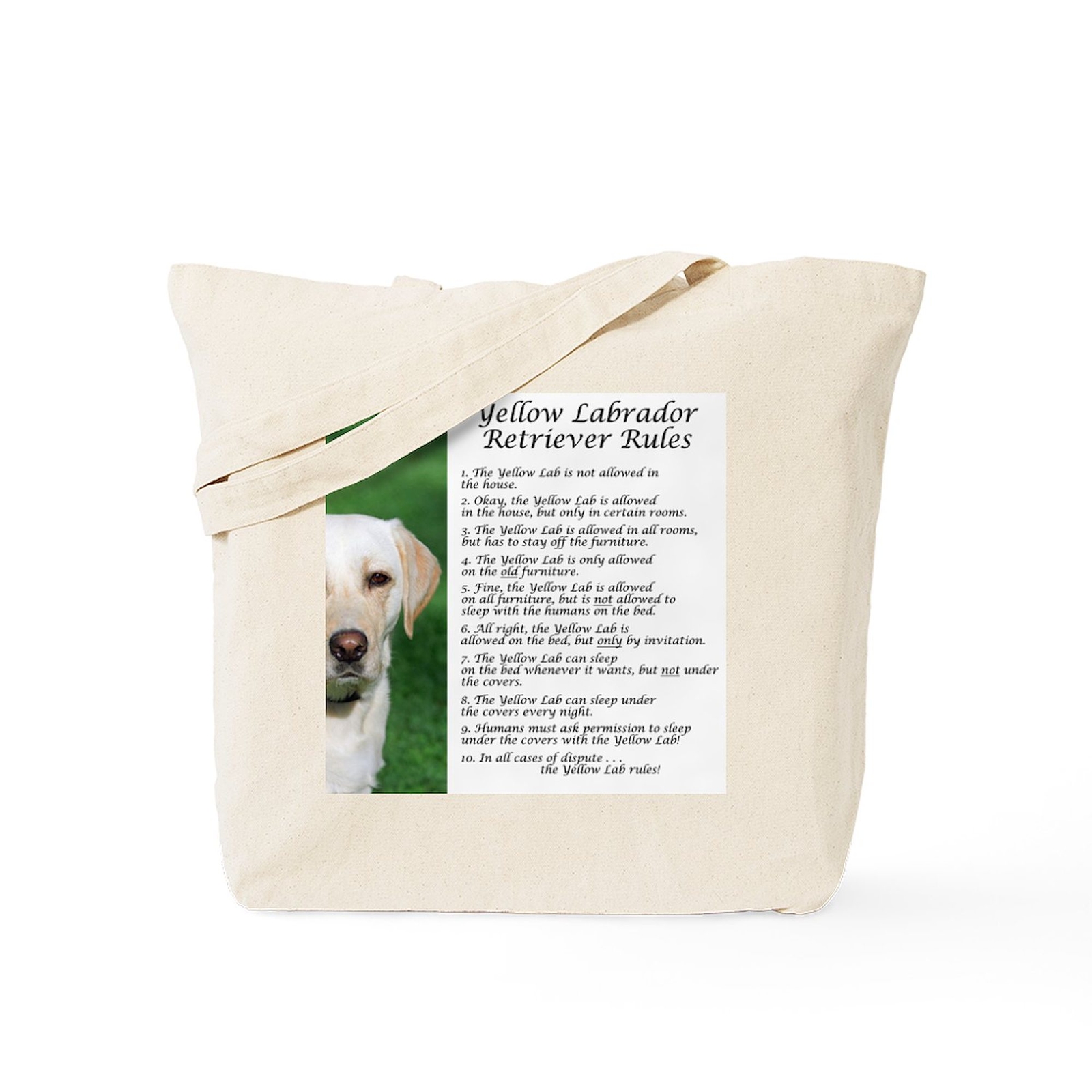 CafePress Yellow Lab Rules Tote Bag (239185733)