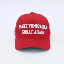 MAKE VENEZUELA GREAT AGAIN RED MAGA HAT BASEBALL  SnapBack  HASTA EL FINAL