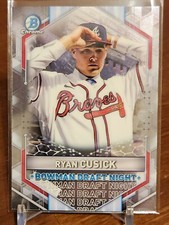 Ryan Cusick 2021 Bowman Chrome Draft DRAFT NIGHT RC BDN-5 Braves 