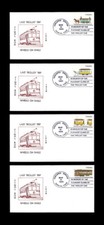 USA 1984 HISTORIC STREETCARS #2059-62 YORCOPEX EXHIBIT COVERS (4)