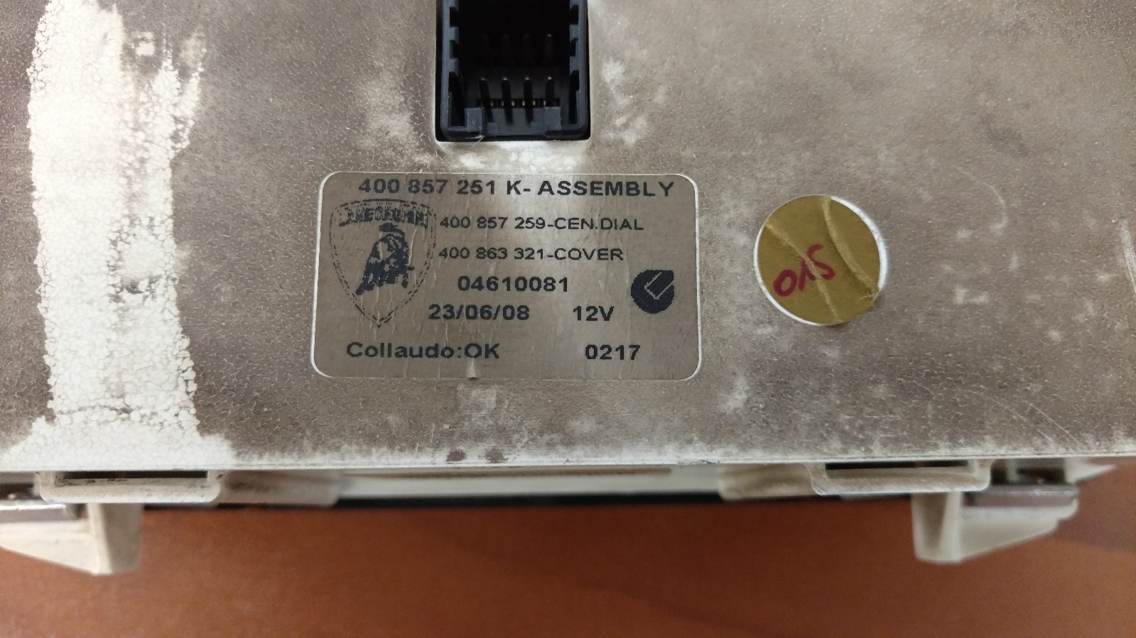 LAMBORGHINI GALLARDO LP560 COMPLETE OIL TEMPERATURE ASSEMBLY OEM 400857251K