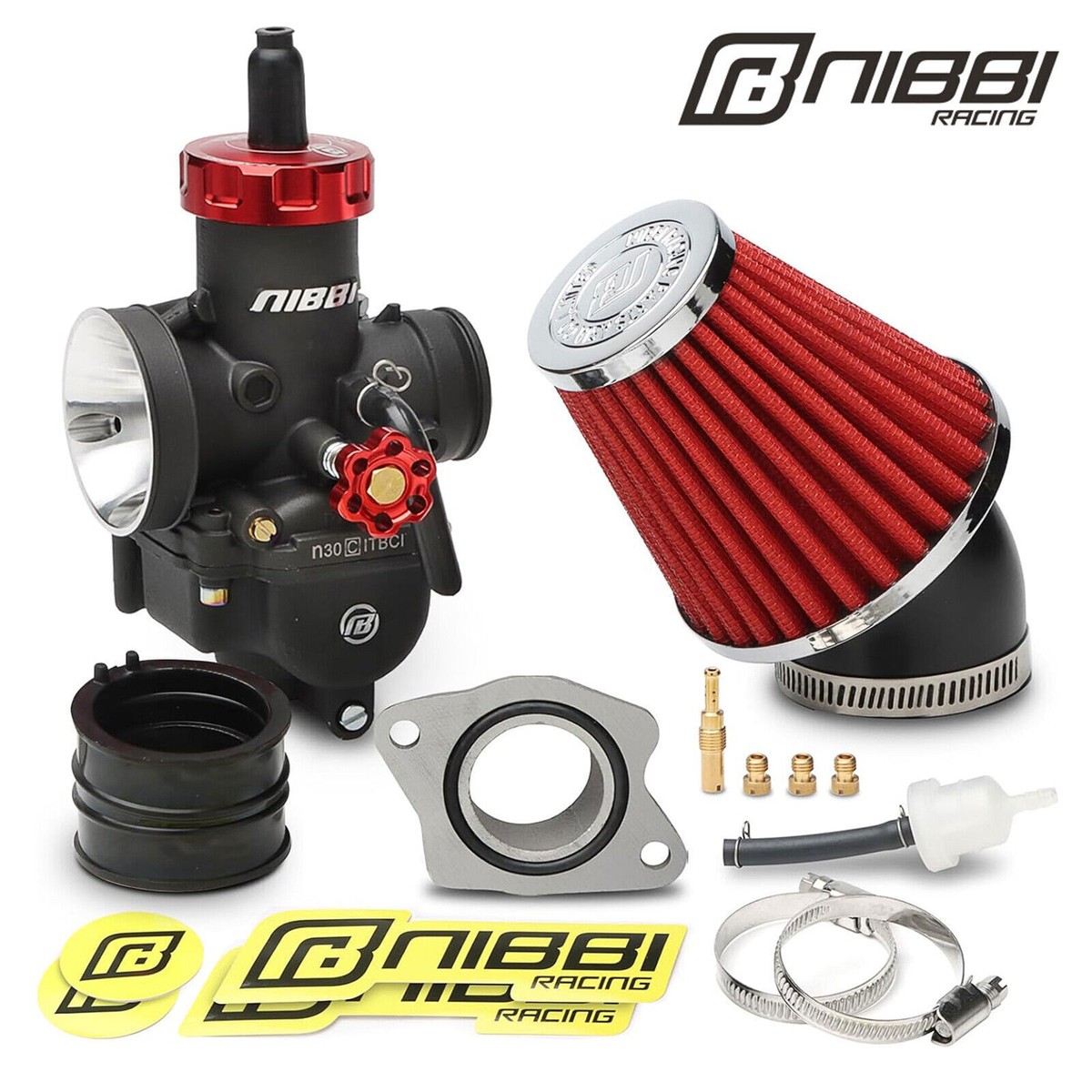 NIBBI PE30 Carburetor Kit For Hawk 250 Dirt Bike Air Filter Intake