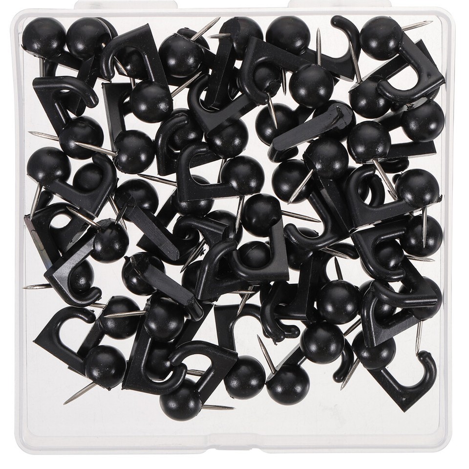 50 Pcs Wall Hanging Decor Push Pin Hanger Pins Lightweight Hooks eBay