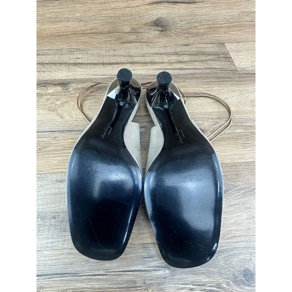 Zapatos de vestir Salvatore Ferragamo de tacón para mujer talla 10,5 M Foto 4 de 4