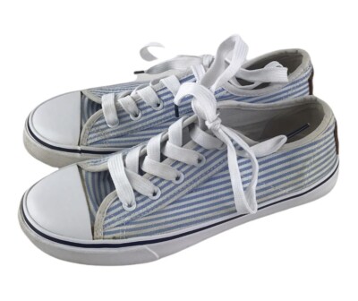 Southern Proper Women's Low Top Ticking Striped Sneakers Athletic Shoes Size 7