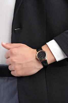Casio Gold Detail Black Leather Strap Watch MTP1095Q-1A Casio Gold Detail Black Leather Strap Watch MTP1095Q-1A