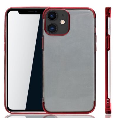 Apple iPhone 12 mini Hülle Case Handy Cover Schutz Tasche Schutzhülle Etui Rot