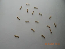 BRASS ROUND HEAD SLOTTED MACHINE SCREWS  WITH HEX NUTS 1/72 x 1/2" 10 PCS. NEW