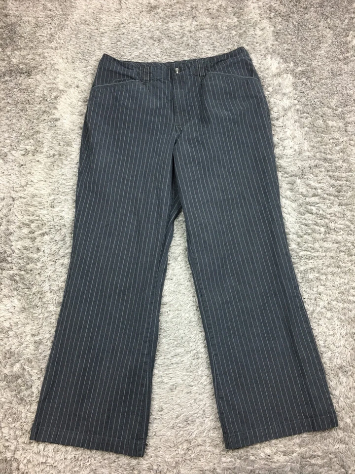 White Stag Bootcut Chino Pants Womens Size 12 Petite Gray Cotton VTG - Image 3 of 4