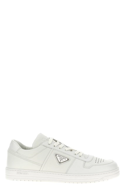 Prada Downtown White Sneakers New Authentic Luxury Shoes