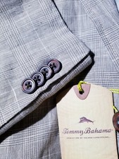 Tommy Bahama Unconstructed slub Irish Linen Men Medium brown Blazer Jacket Coat