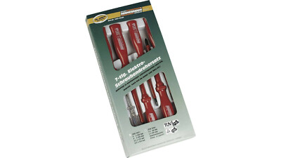 Brüder Mannesmann Schraubendreher Set VDE 7 1000 V Schlitz Kreuzschlitz Phillips