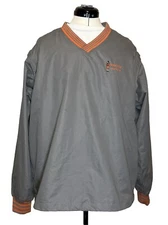 The Weather Co Men Pullover V-Neck Zip-Off Sleeves Lined Golf Windshirt|Size:M