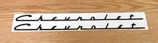 1955 56 57 58 59 CHEVY VALVE COVER CHEVROLET MYLAR DECALS  BLACK Pair * USA MADE
