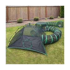 Pawtenda 6-in-1 Outdoor Cat Play Tents and Tunnels - Portable Cat Enclosures ...