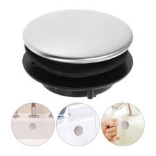 2pcs Bath Overflow Drain Cover Counter Hole Plug Sink Hole Cover Universal